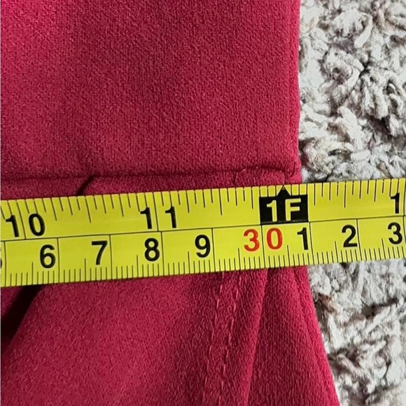 Lulu’s Deep Red V-Neck Bodycon Dress Size Sm Form-Fitting Cocktail Party Dress - Picture 7 of 7